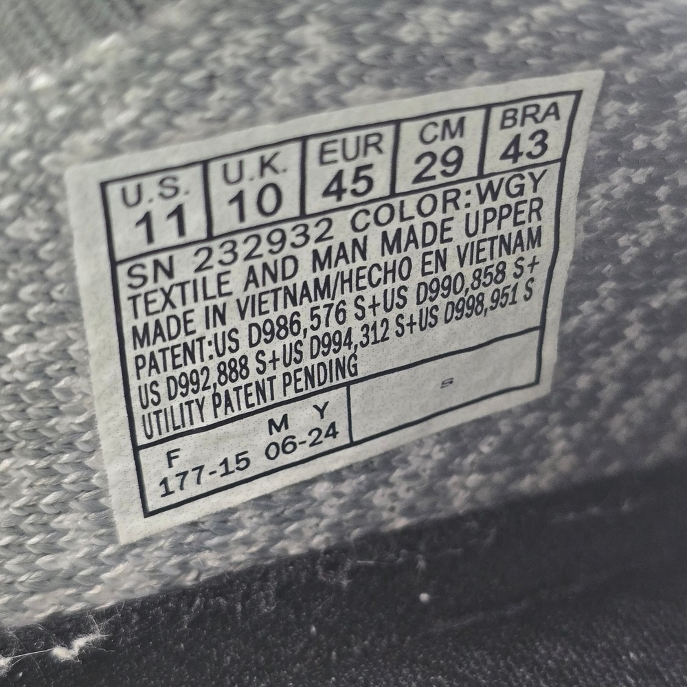 Skechers Edgeride Slip-ins Running Shoes Mens 11 White/Gray 232932 WGY Clean! - Picture 4 of 11